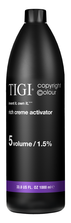 TIGI COPYRIGHT ©OLOUR RICH CREME ACTIVATOR – 5 VOLUME / 1.5%